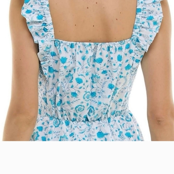 NWT Draper James Blue Floral Dress size Large - Picture 7 of 8